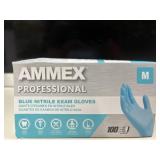 MSRP $150 Lot of 4 boxes (2 Cranberry, 1 AMMEX, 1 Cardinal Health). Total: 850 blue nitrile exam gloves. Size: Medium. Medical-grade, powder-free & latex-free. Textured for superior grip & che