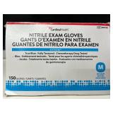 MSRP $150 Lot of 4 boxes (2 Cranberry, 1 AMMEX, 1 Cardinal Health). Total: 850 blue nitrile exam gloves. Size: Medium. Medical-grade, powder-free & latex-free. Textured for superior grip & che