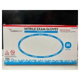 MSRP $150 Lot of 4 boxes (2 Cranberry, 1 AMMEX, 1 Cardinal Health). Total: 850 blue nitrile exam gloves. Size: Medium. Medical-grade, powder-free & latex-free. Textured for superior grip & che