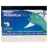Lot of 3 boxes of professional gloves | Aurelia, Alasta, & Nitriderm | 300 gloves total | Size Medium. Latex-free, powder-free medical-grade nitrile. Features textured fingertips for superior grip and