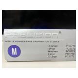 Lot of 5 Adenna Precision Nitrile Powder-Free Exam Gloves. 500 total gloves. Size: Medium. Ultra-soft, super-stretchy synthetic for max comfort. Textured fingertips for superior grip. 100% latex-free 
