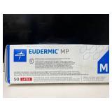 Lot of 3 boxes of gloves-Halyard SKYBREEZE & Medline EUDERMIC MP 450 gloves total! Size (M) Premium powder-free exam gloves. Features high-risk latex for dexterity & nitrile for durability. Textured g