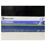 Lot of 3 boxes of gloves-Halyard SKYBREEZE & Medline EUDERMIC MP 450 gloves total! Size (M) Premium powder-free exam gloves. Features high-risk latex for dexterity & nitrile for durability. Textured g