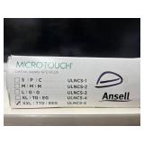 Lot of 3 boxes of gloves: Medline, Cardinal Health, Ansell. 300 gloves total, Size XL & XXL. High-protection medical lot includes textured nitrile, high-risk latex & ultra-long 16" nitrile. All powder
