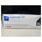 Lot of 3 boxes of gloves: Medline, Cardinal Health, Ansell. 300 gloves total, Size XL & XXL. High-protection medical lot includes textured nitrile, high-risk latex & ultra-long 16" nitrile. All powder