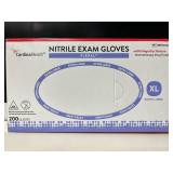 Lot of 3 boxes of gloves: Medline, Cardinal Health, Ansell. 300 gloves total, Size XL & XXL. High-protection medical lot includes textured nitrile, high-risk latex & ultra-long 16" nitrile. All powder