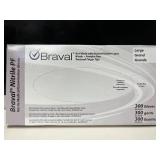 Lot of 6 Braval Gloves (4 Latex PF, 2 Nitrile PF). Total of 1,000 gloves in Medium & Large. High-quality, textured, powder-free exam gloves for medical or dental use. Beaded cuffs & ambidextrous fit f