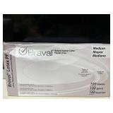 Lot of 6 Braval Gloves (4 Latex PF, 2 Nitrile PF). Total of 1,000 gloves in Medium & Large. High-quality, textured, powder-free exam gloves for medical or dental use. Beaded cuffs & ambidextrous fit f