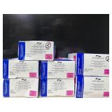 Lot of 7 boxes Patterson Medical Gloves (5 Latex, 2 Nitrile). Total 1,100 gloves, Size Small. Powder-free, textured for grip, and clinical grade for superior protection and tactile sensitivity.