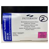 Lot of 7 boxes Patterson Medical Gloves (5 Latex, 2 Nitrile). Total 1,100 gloves, Size Small. Powder-free, textured for grip, and clinical grade for superior protection and tactile sensitivity.