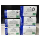 Lot of 6 Boxes of Patterson Gloves. 1,200 total gloves. Size Medium. Professional grade mix: 3 boxes Nitrile for latex-free protection & 3 boxes Aloe-infused Latex to soothe skin. Both feature texture