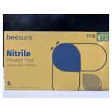 Lot of 6 boxes of gloves, BeeSure & BetterGloves, 600 total gloves, Size Small. Powder-free nitrile with textured grip for precision. Features biodegradable technology. Durable, latex-free barrier for