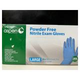 Lot of 4 boxes, Medline & Aspen. 300 total gloves, Size Large. Premium powder-free nitrile & latex. Medical-grade protection with textured grip & extended cuffs for safety. Versatile, durable, and pun