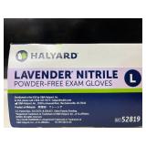 Lot of 4 boxes of gloves: Halyard, Tronex, & Medline. Total of 850 gloves. Size: Large. These powder-free nitrile gloves offer medical-grade protection, superior dexterity, and are chemo-tested for sa