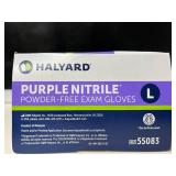 Lot of 4 boxes of gloves: Halyard, Tronex, & Medline. Total of 850 gloves. Size: Large. These powder-free nitrile gloves offer medical-grade protection, superior dexterity, and are chemo-tested for sa