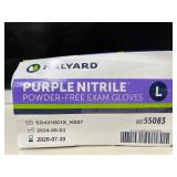 Lot of 4 boxes of gloves: Halyard, Tronex, & Medline. Total of 850 gloves. Size: Large. These powder-free nitrile gloves offer medical-grade protection, superior dexterity, and are chemo-tested for sa