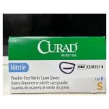 Lot of 4 Boxes of Gloves- Curad, Aurelia Blush, HandPRO RoyalTouch, & Medline FitGuard. 900 gloves total, Size Small. Premium powder-free nitrile offers superior tactile sensitivity and textured g