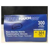 Lot of 4 Boxes of Gloves- Curad, Aurelia Blush, HandPRO RoyalTouch, & Medline FitGuard. 900 gloves total, Size Small. Premium powder-free nitrile offers superior tactile sensitivity and textured g