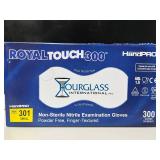 Lot of 4 Boxes of Gloves- Curad, Aurelia Blush, HandPRO RoyalTouch, & Medline FitGuard. 900 gloves total, Size Small. Premium powder-free nitrile offers superior tactile sensitivity and textured g
