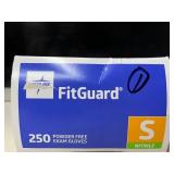 Lot of 4 Boxes of Gloves- Curad, Aurelia Blush, HandPRO RoyalTouch, & Medline FitGuard. 900 gloves total, Size Small. Premium powder-free nitrile offers superior tactile sensitivity and textured g