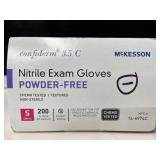Lot of 3 Boxes of Gloves- McKesson, Microflex, & Halyard boxes (500 gloves total), Size Small. High-quality powder-free nitrile exam gloves. Medical & chemo-rated for superior protection. Reliable, te
