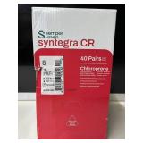 NEW Box of Sempermed Syntegra CR Gloves, 40 pairs total. Size 8-. These sterile, latex-free chloroprene surgical gloves offer a micro-textured grip and superior tactile sensitivity for high-precision 