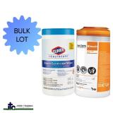 MSRP $600 MIXED Lot Of 24 Canisters PDI Sani-Cloth Large & Extra Large Wipes & Clorox Bleach Wipes Heavy-duty, Hospital-grade Industrial Wipes That Kill Germs & Viruses *COVID-19, MRSA &am