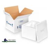 MSRP $300 5 NEW ThermoChill Insulated XL Shipping Containers, Heavy-Duty EPS Foam Coolers & Corrugated Outer Shipping Boxes, Ship Food, Meal Kits, Seafood, Medical/Pharmaceutical Products, Reusabl