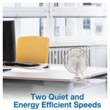 Lot of 2 Air King 6" Clip-On Fans. Commercial-grade personal fans with 2 quiet speeds. Features a heavy-duty, spring-loaded clip and tilting head for custom airflow. Durable, compact design—ideal fo