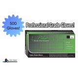 Lot of 5 boxes Pulse Latex Exam Gloves, 500 total gloves, Size Large. Ambidextrous with beaded cuffs for strength and easy removal. High-quality protection for medical, cleaning, or food prep use.