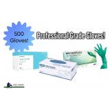 Lot of 3 boxes of gloves. Cranberry, Microflex, & Uline. 500 total gloves! Sizes: XS & S-  Mix of high-quality nitrile exam & versatile vinyl gloves. Perfect for medical, food, or cleaning. Powder-fre