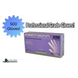 Lot of 5 Adenna Precision Nitrile Powder-Free Exam Gloves. 500 total gloves. Size: Medium. Ultra-soft, super-stretchy synthetic for max comfort. Textured fingertips for superior grip. 100% latex-free 