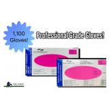Lot of 7 boxes Patterson Medical Gloves (5 Latex, 2 Nitrile). Total 1,100 gloves, Size Small. Powder-free, textured for grip, and clinical grade for superior protection and tactile sensitivity.