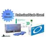 Lot of 3 Boxes of Gloves- Pulse & Ansell Micro-Touch Affinity. Total 500 Nitrile Exam Gloves, Size Small. Powder-free, latex-free, and textured for superior grip and dexterity. Medical-grade prote