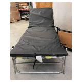 MSRP $1600 Lot Of 2 NEW In Box Medical Grade Folding Camping Cots With Mattresses & IV Poles Approx 82"x32"x19" 450lb Capacity Great For Cabins, Youth Groups, Emergency Deployment, Airbnb, Jobsite
