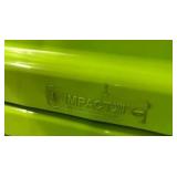MSRP $150 2 Impact Plain 3-Sided Safety Signs Cones -Highly visible fluorescent neon green *Warns of potential hazards; helps reduce injuries & liabilities -Keyholes on the sides to attach chains 