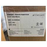 MSRP $180 1 Case of 30 Allevet Allesorb Impervious Underpads 40” x 60” – Heavy Absorbency Disposable Bed Pads, Leak-Resistant Backing, Single-Use, Latex-Free, Medical / Long-Term Care Use