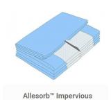 MSRP $180 1 Case of 30 Allevet Allesorb Impervious Underpads 40” x 60” – Heavy Absorbency Disposable Bed Pads, Leak-Resistant Backing, Single-Use, Latex-Free, Medical / Long-Term Care Use