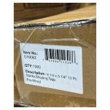 MSRP $150 - 1 Case (1000 Tags/Case) Staples Pre-Wired Heavy-Duty Blank Manila Shipping Tags 6.25" x 3.13" *double-wired tags feature 12-inches of 26-gauge wire - 3/16in. reinforced, tear resistant eye