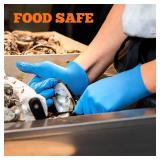 MSRP $160 1 Case (1000 gloves) NEW Northfield Medical Manufacturing Medical Grade Fully Textured Thicker Construction Blue Nitrile Examination Gloves - Size Small - Latex-Free Powder Free