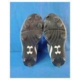 Brand New Under Armour Spine Heater Mid metal baseball cleats in black and white. Size 13