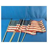 5 US Flags 12"x18"