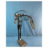 Golden Age Project P2 or similar Stedman Proscreen metal mesh pop filter with a dual-gooseneck setup.