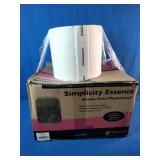 San Jamar Simplicity Essence mechanical paper towel dispenser and roll of paper towels