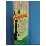 Push Broom,  Vigoro Sturdy Bamboo Plant Stakes pack, and a Cord Hiding Track