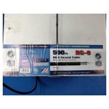 500-foot spool of RG-6 coaxial cable