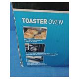 Black & Decker TRO490B 4-slice countertop toaster oven.