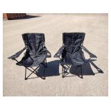 Two new lawn chairs with cases and cup holders