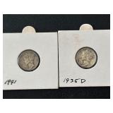Mercury Silver Dimes