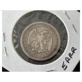 1875-S Twenty Cent Piece Hard to Find Only 1,155,000 Minted